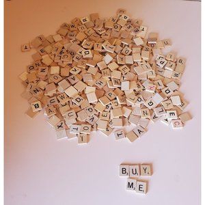 450‎ Scrabble Tiles Wood Replacement Craft Project DIY Upcycle